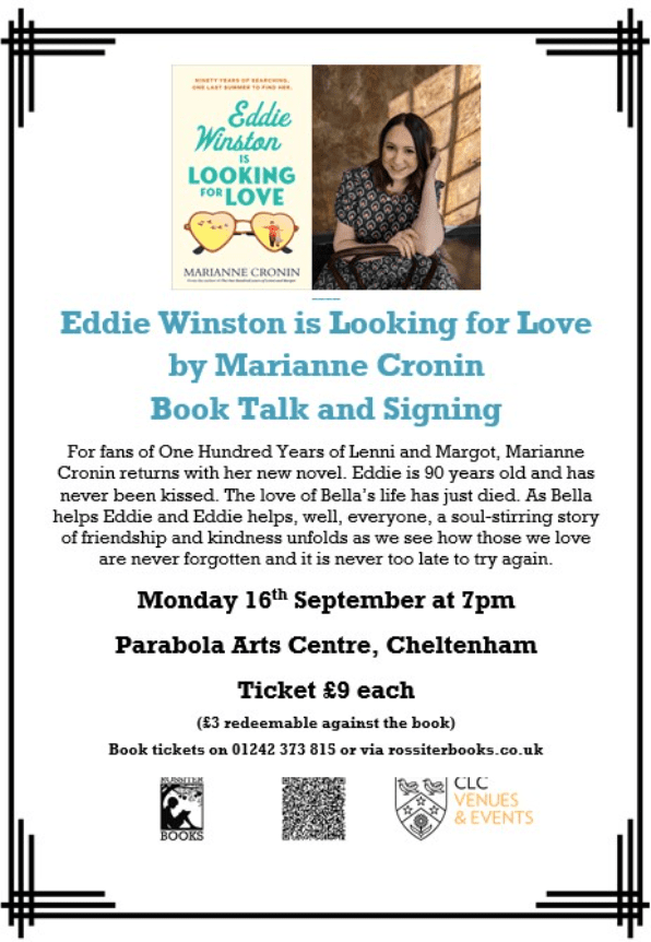 Marianne Cronin Eddie Winston is Looking for Love Book Talk