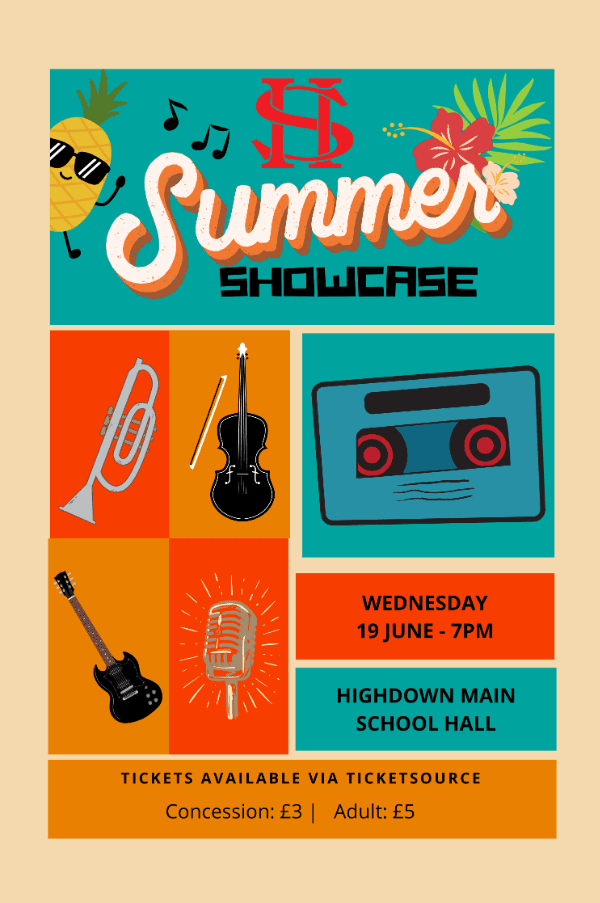 Summer showcase at highdown school and sixth form centre event tickets
