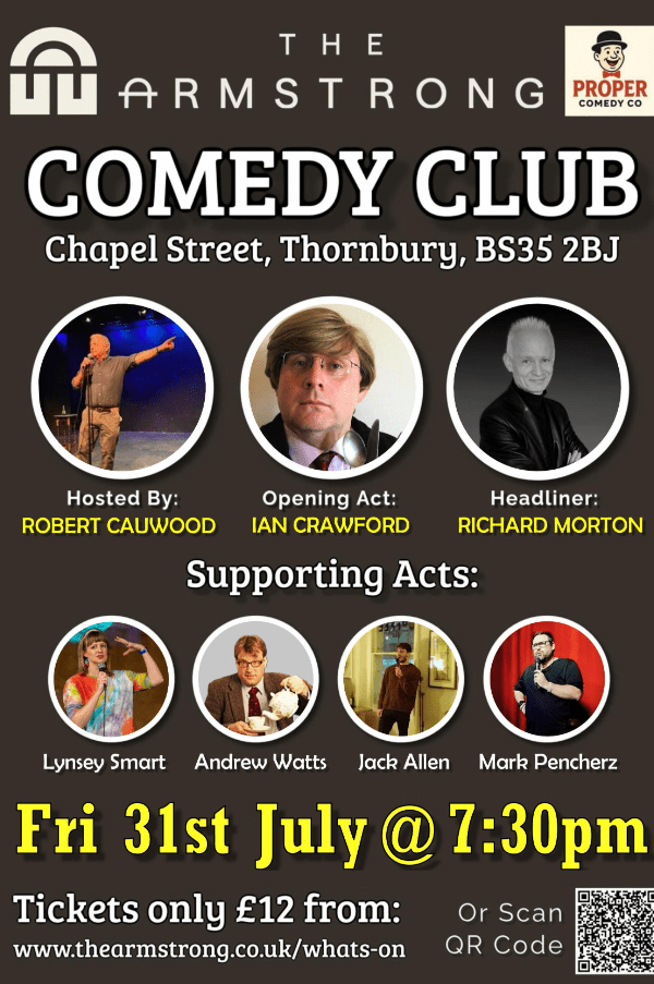 The Armstrong Comedy Club - July