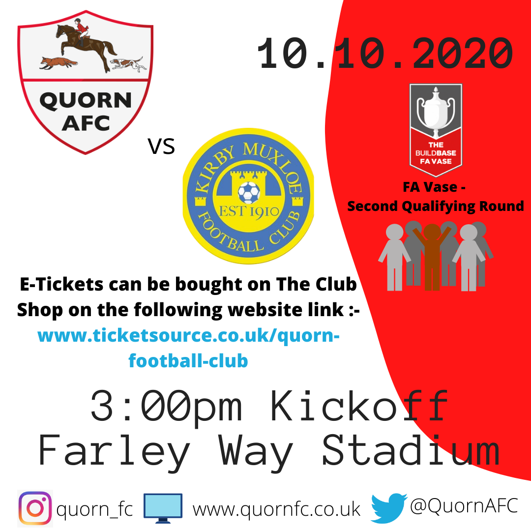 Quorn vs Kirby Muxloe The FA Vase Second Qualifying Round Cup