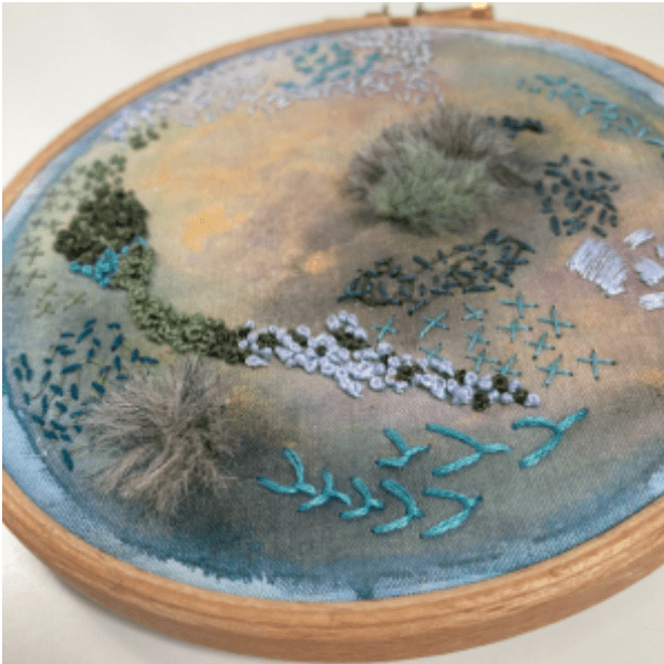 Textured Embroidery & Abstract Mark Making class with Victoria Merness