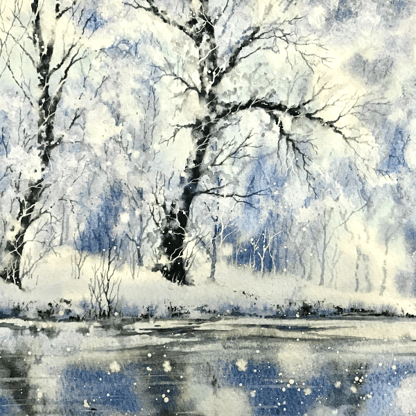 Painting Winter Trees with Ruth Clayton