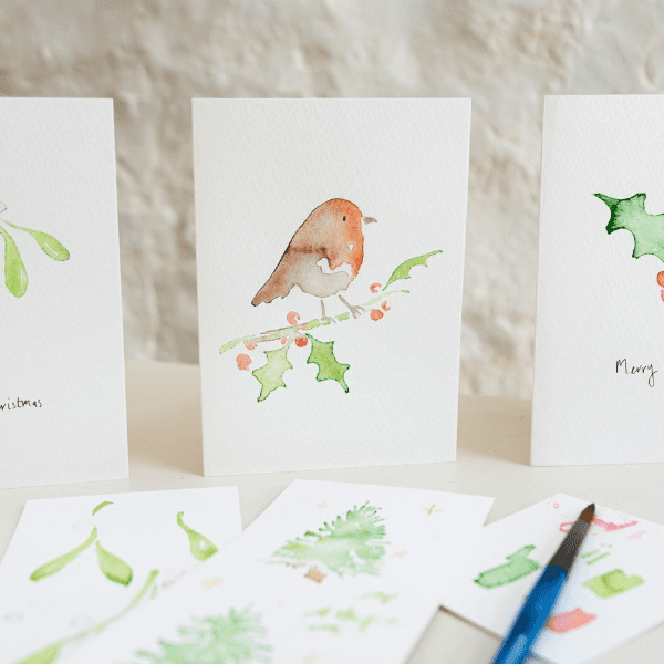 Watercolour Christmas Card Workshop for Beginners with Carla Gebhard