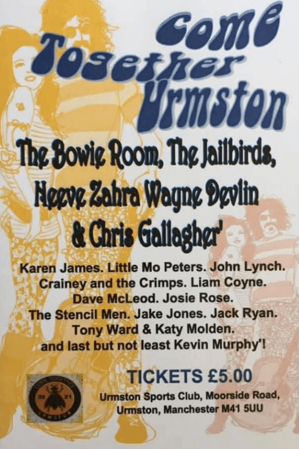 Come Together 2021 at Urmston Sports Club event tickets from TicketSource