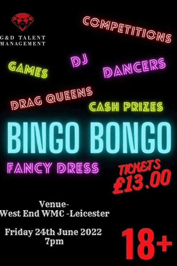Bingo Bongo At West End Working Mens Club Institute Event Tickets