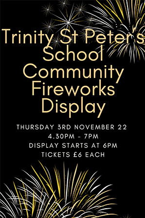Trinity St Peter's Community Firework Display at Trinity St Peter's C