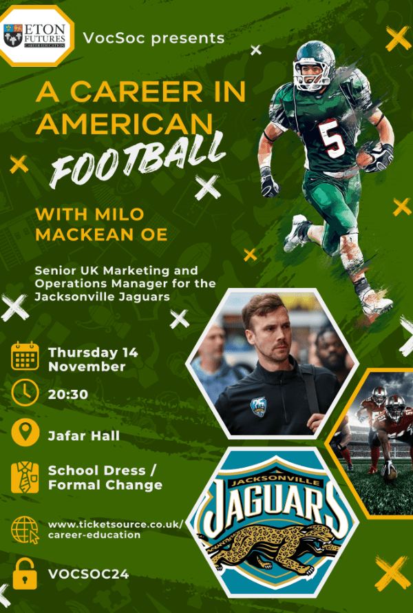 VocSoc Milo Mackean OE A Career in American Football at Jafar Hall